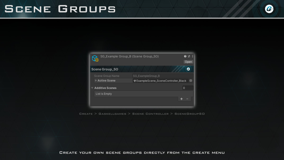 Scene Controller - Gaskellgames