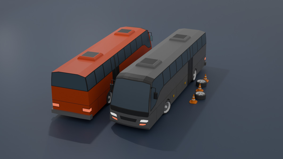 Mobile Optimize-Low Poly Vehicles