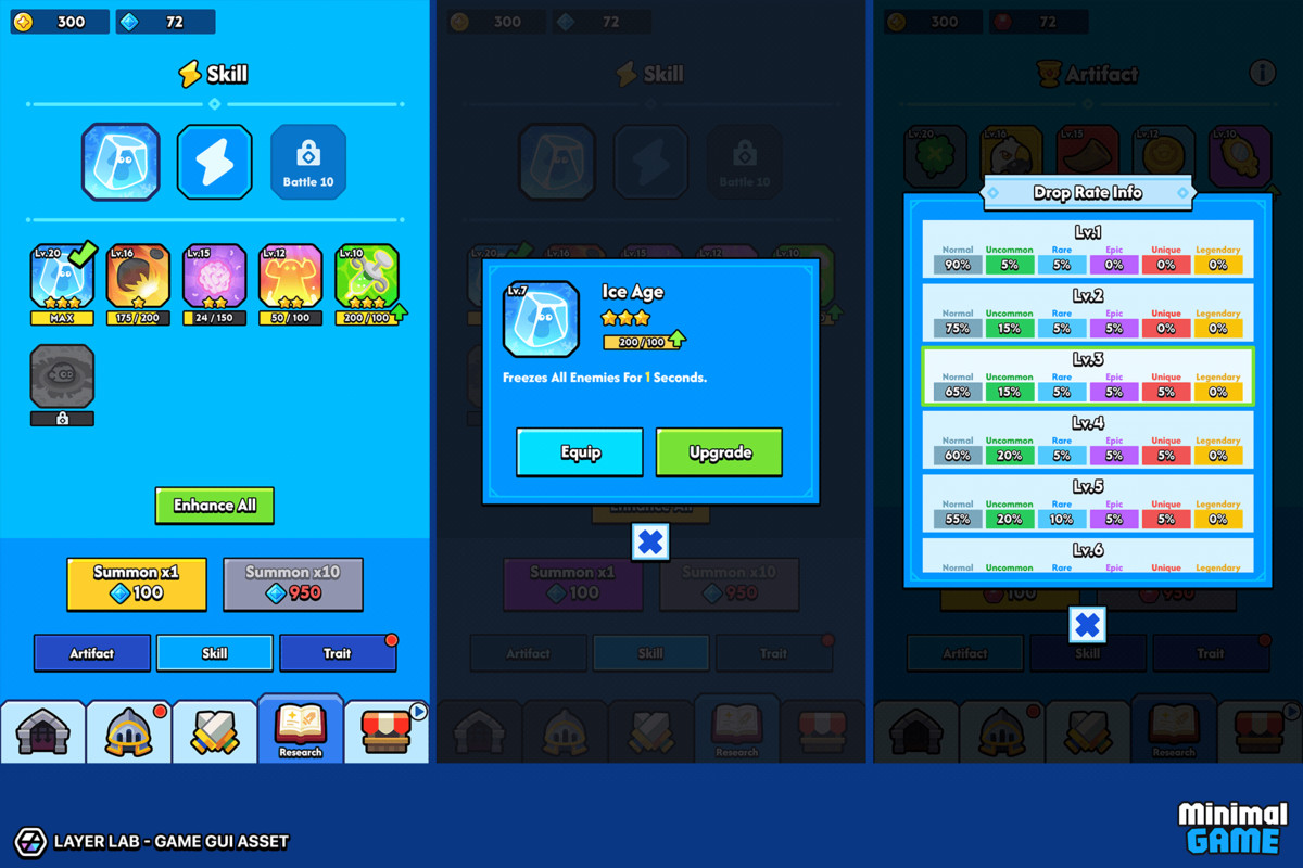 GUI Pro - Minimal Game Blue