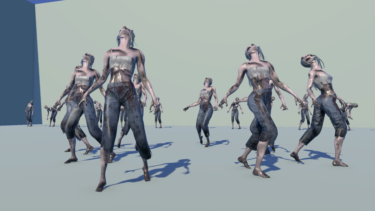 Female Zombie Animations
