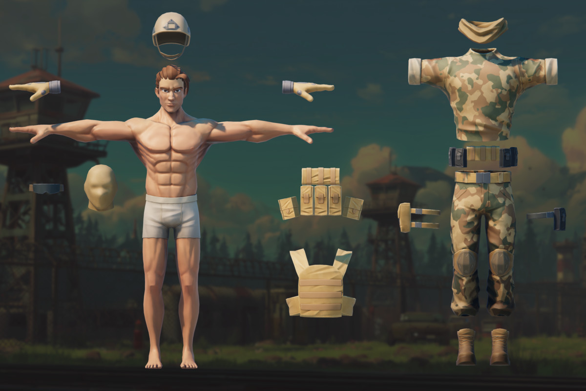 Stylized Military Characters – Modular Soldiers