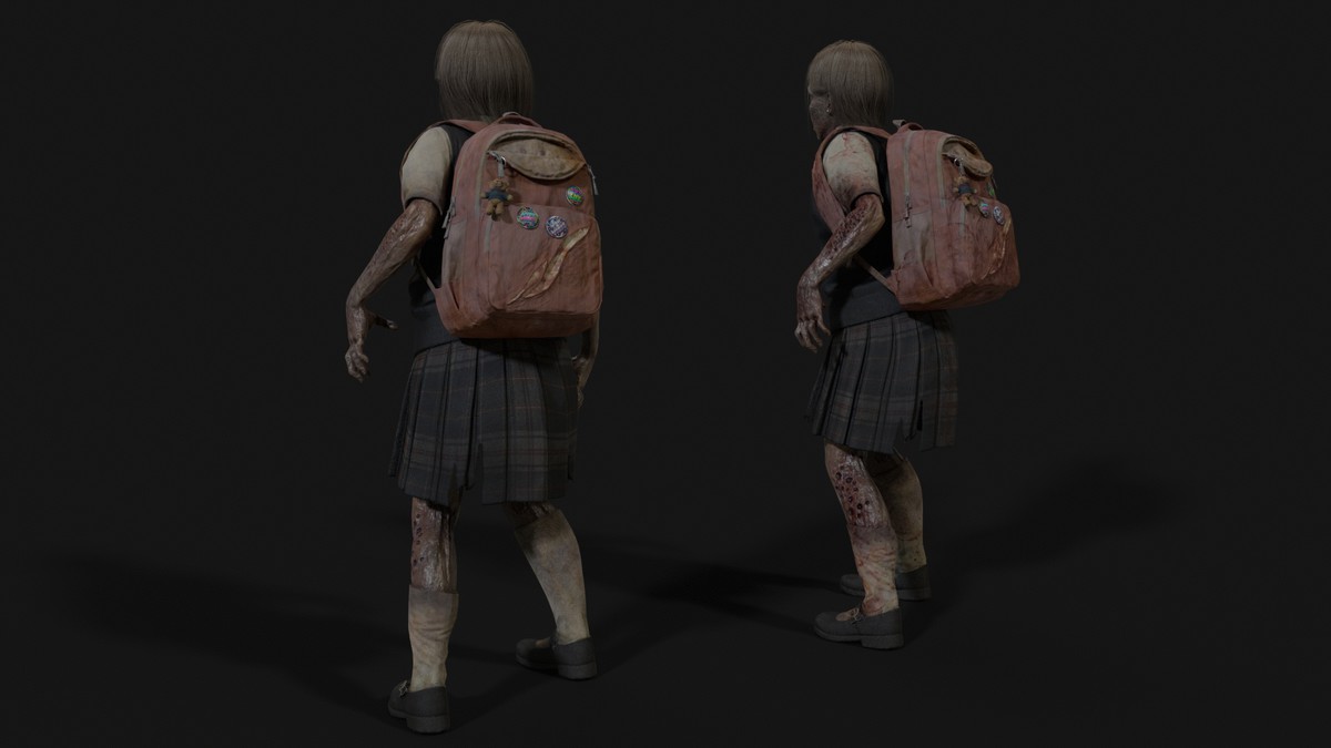 Gradeschooler Girl — American School Zombie Collection