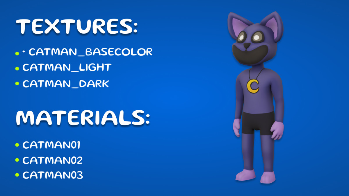 Catman Character Mobile Ready
