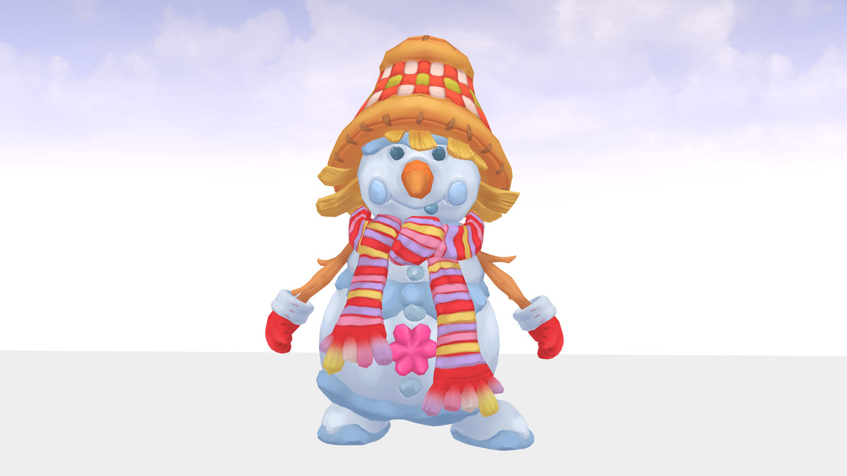 snowman with hat