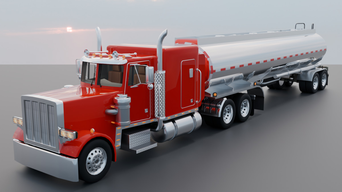 Realistic American Semi Truck Mega Pack (Box, Container & Tanker Trailers)