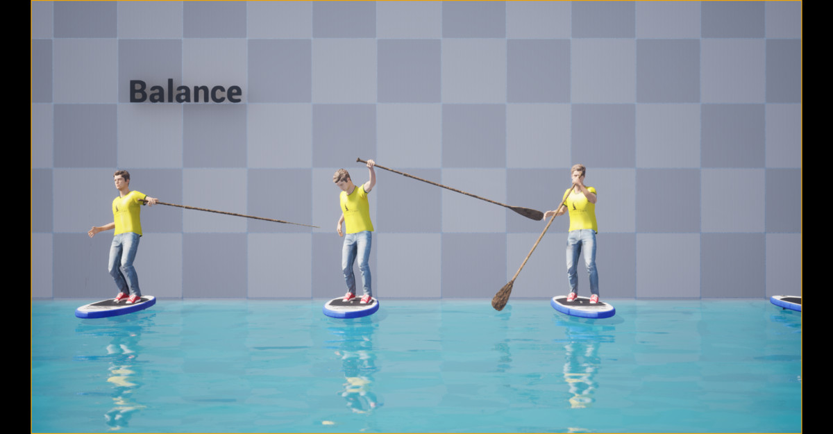 Paddle Boarding Animation