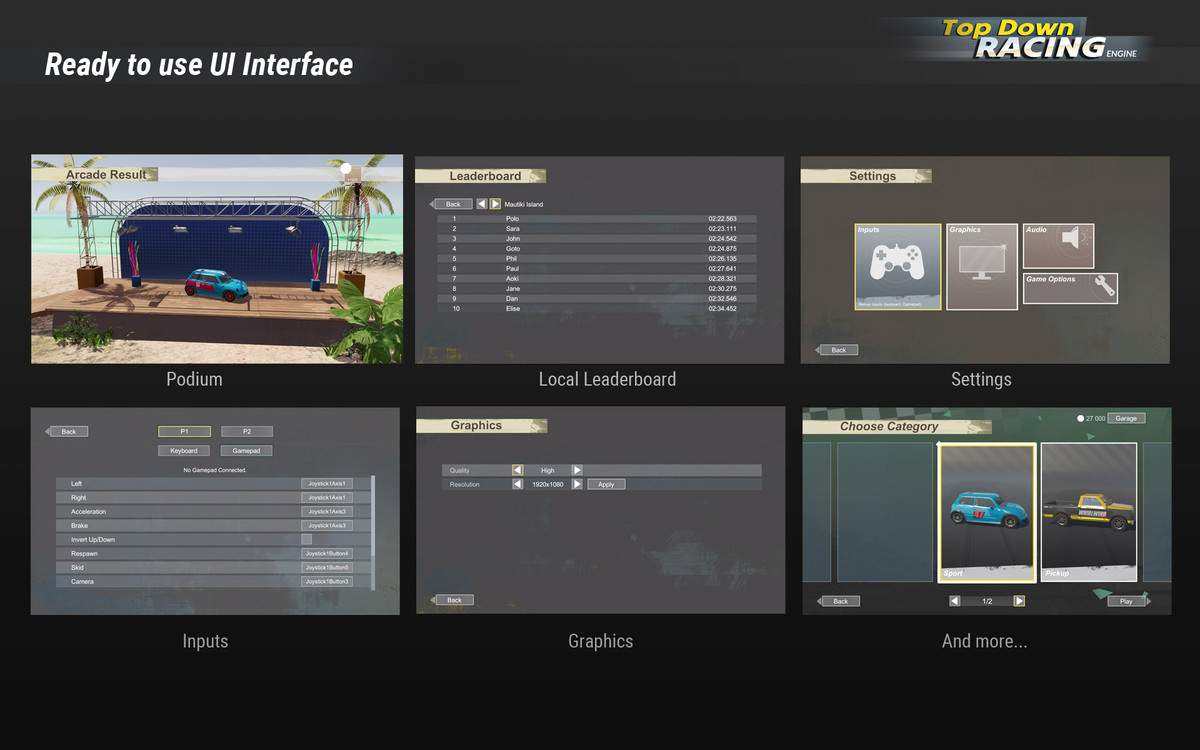 Bundle : Top Down Car Racing