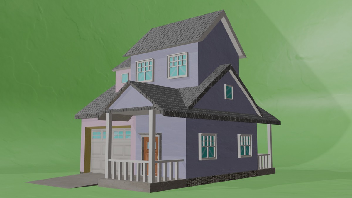10 Low Poly House Pack Vol 1