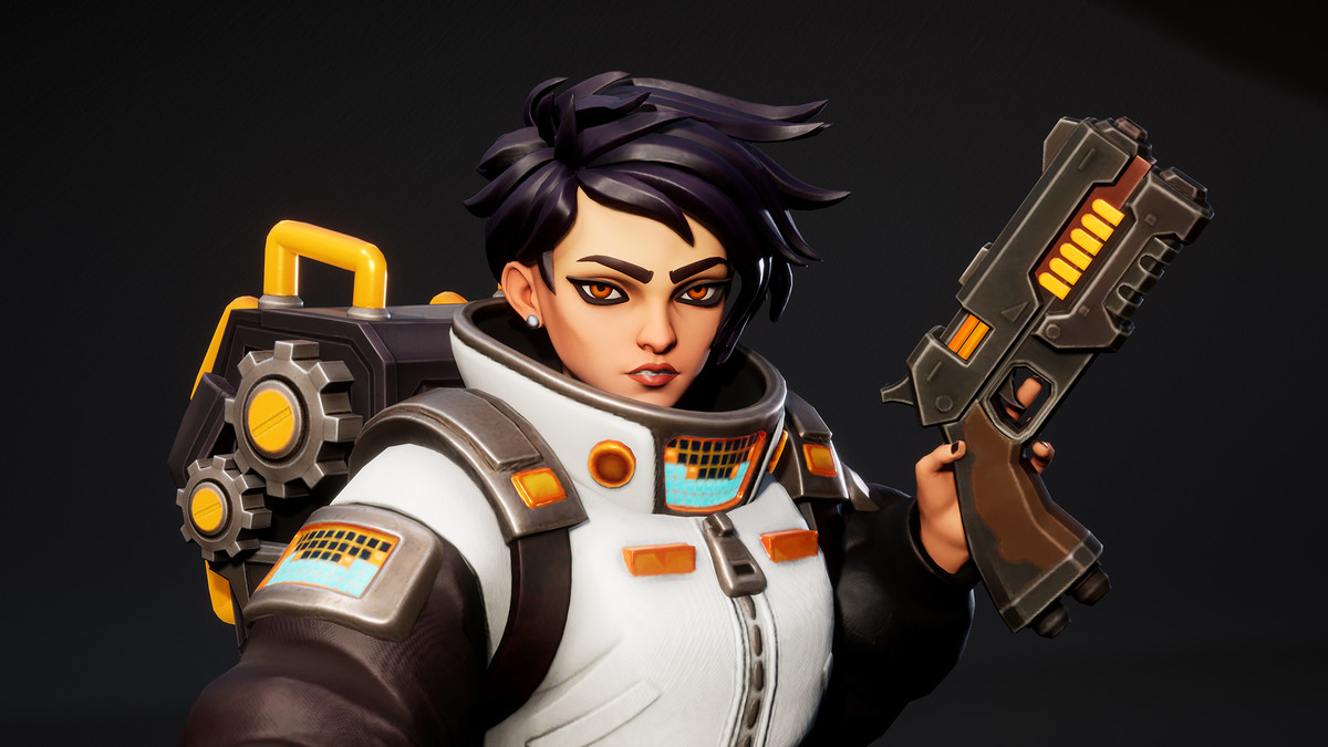 Volt Runner – Stylized Sci-Fi Female Character (3 Skins, Game Ready)