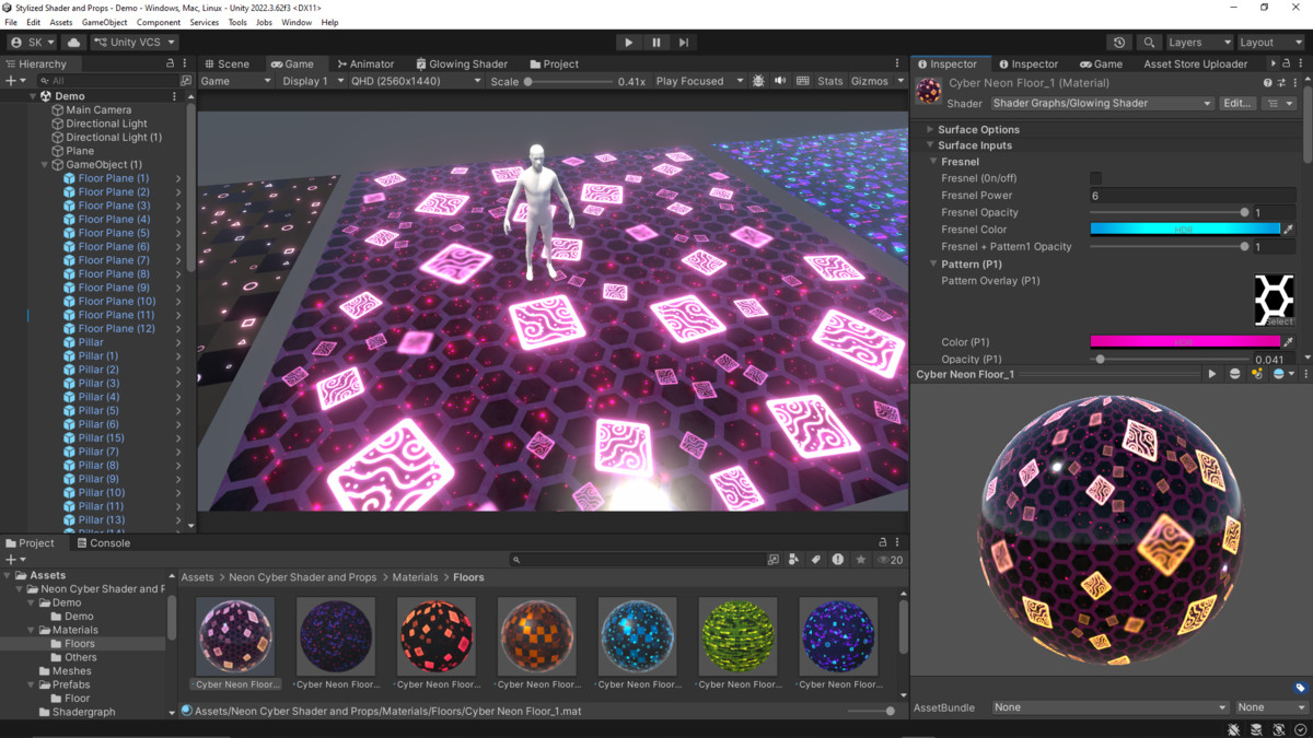 Neon Cyber Shader & Props