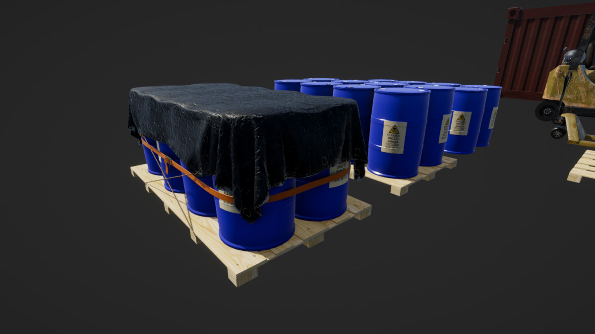 Cargo Pack With LODs And Collisions