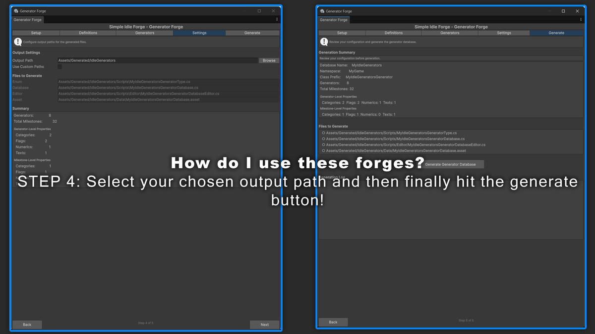 Simple IDLE Forge: No-Code Idle Game Toolkit w/ 4 Playable Demos & JSON support