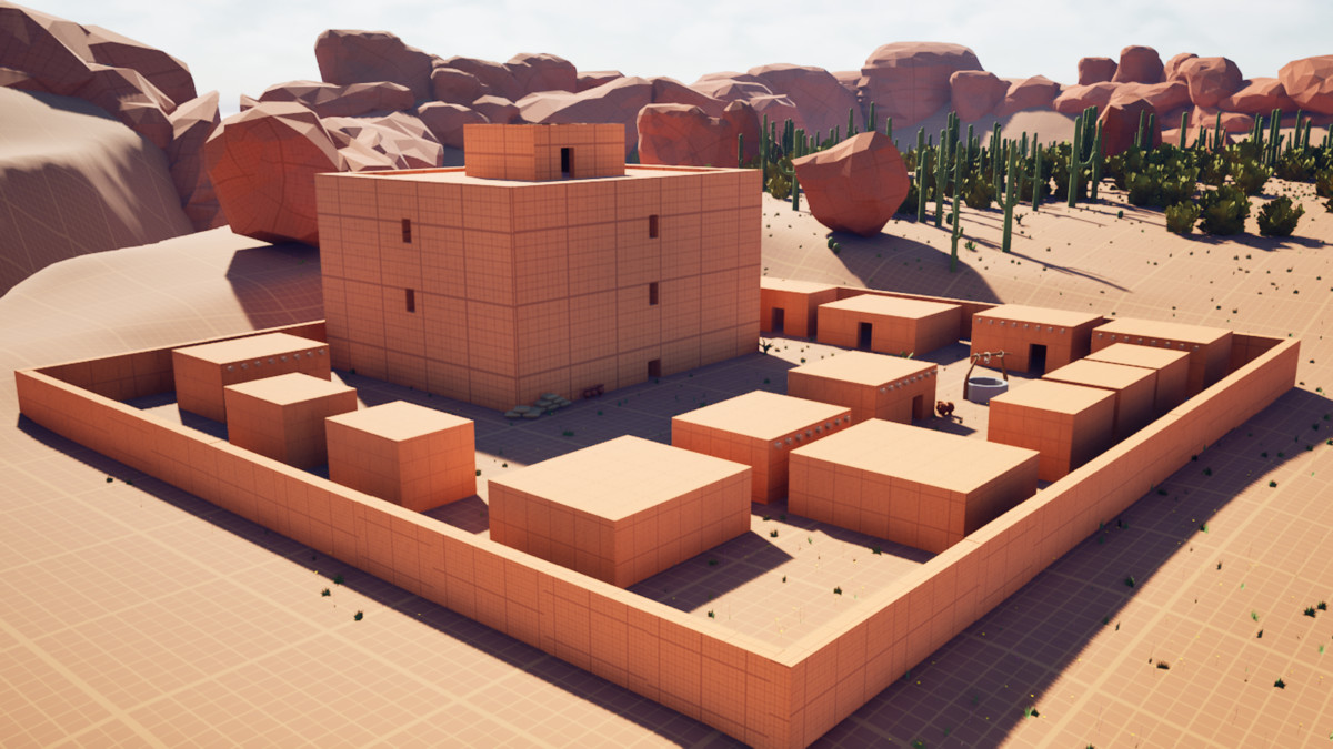 Desert Blockout Kit – 236 Modular Assets | Villages, Temples & Open Worlds