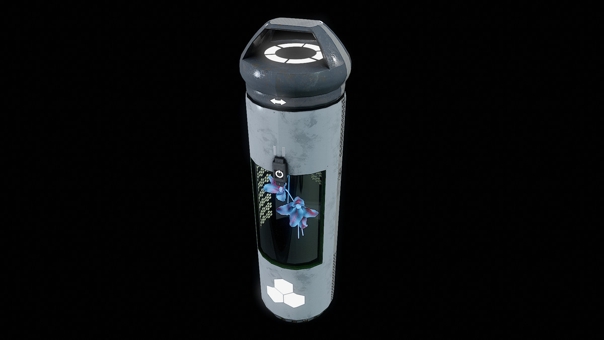 Futuristic Plant Carrier - Sci-fi Vegetation Container