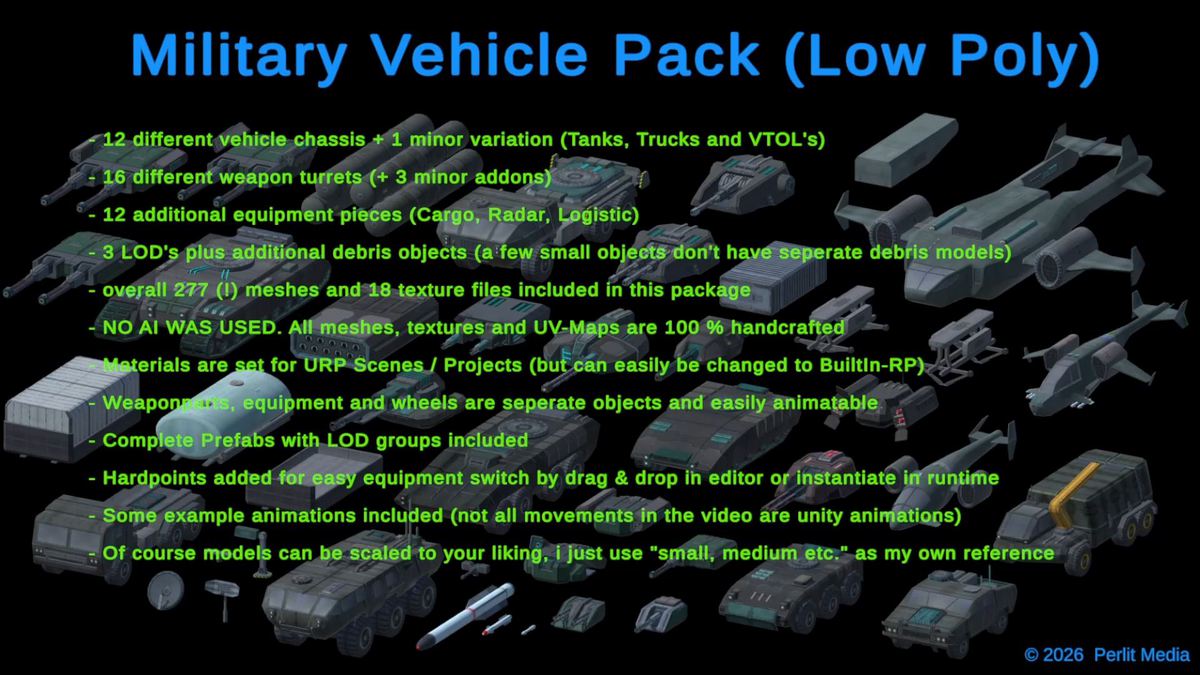 3D Military Vehicle Pack (LowPoly)