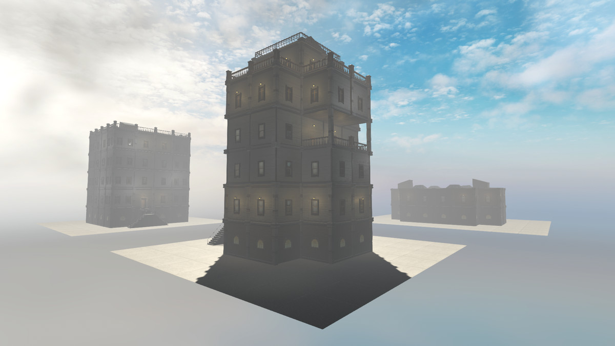Realistic Modern Modular Building 1 Asset Package
