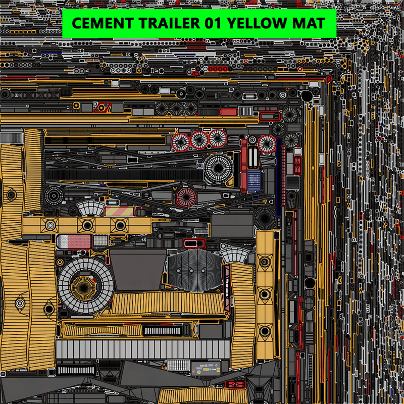 Chassis 06 Cement Trailer 01 Yellow
