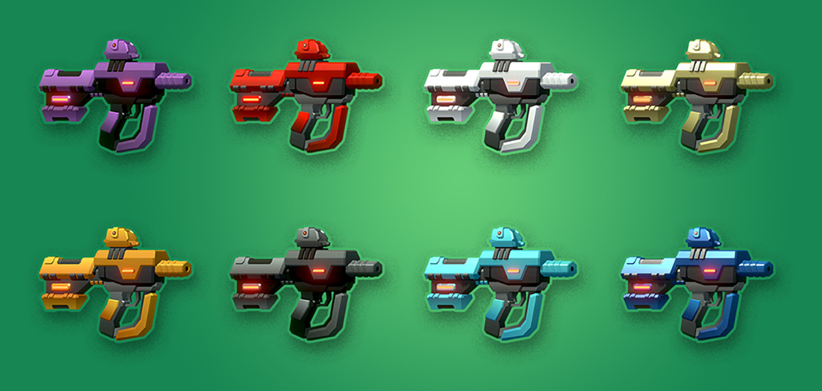Low Poly Modular SciFi Weapons 3D, image 5
