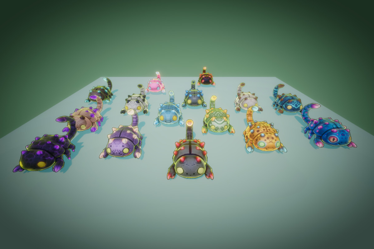 Fantasy Monster Evolution Pack 10-11–12 – Game Ready Creatures | PixeliusVita