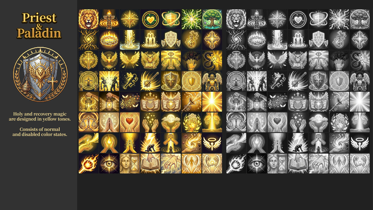 Pixel RPG UI Mega Pack: 4-in-1 Ultimate Bundle