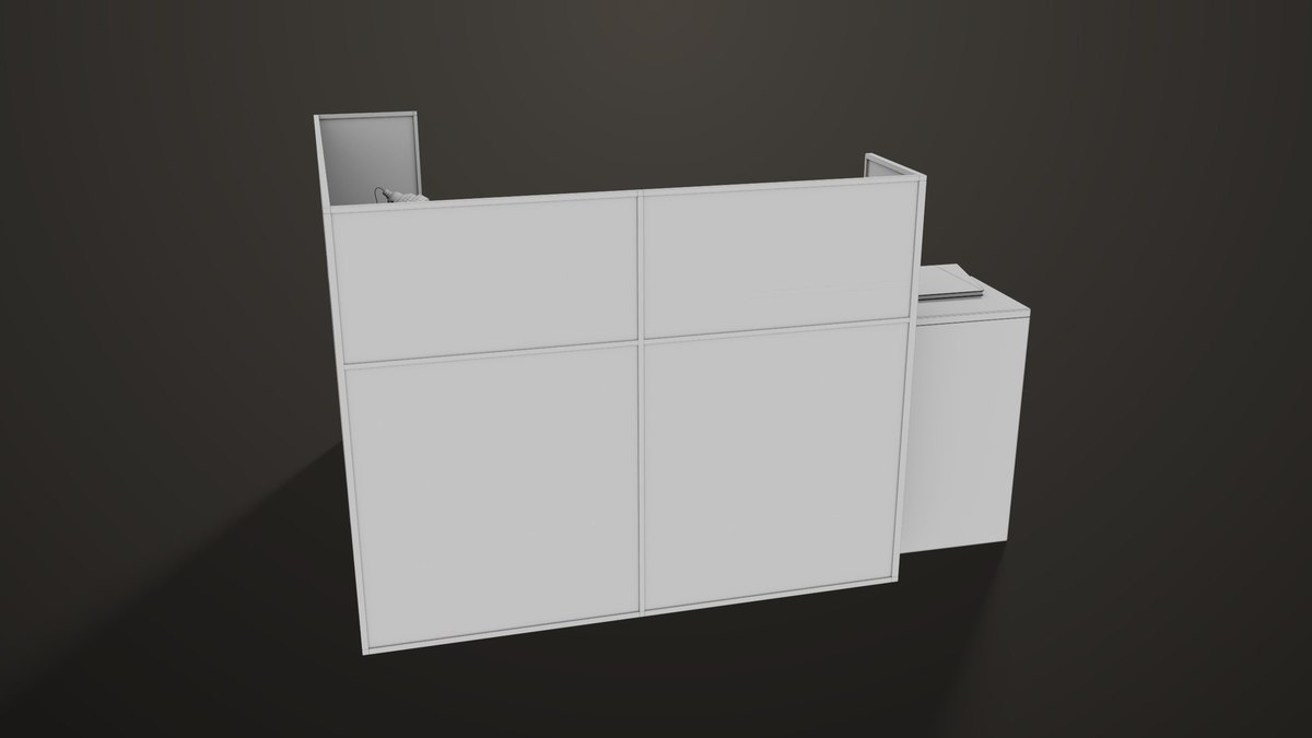 Office Desk Props Single Mat URP HDRP Textures