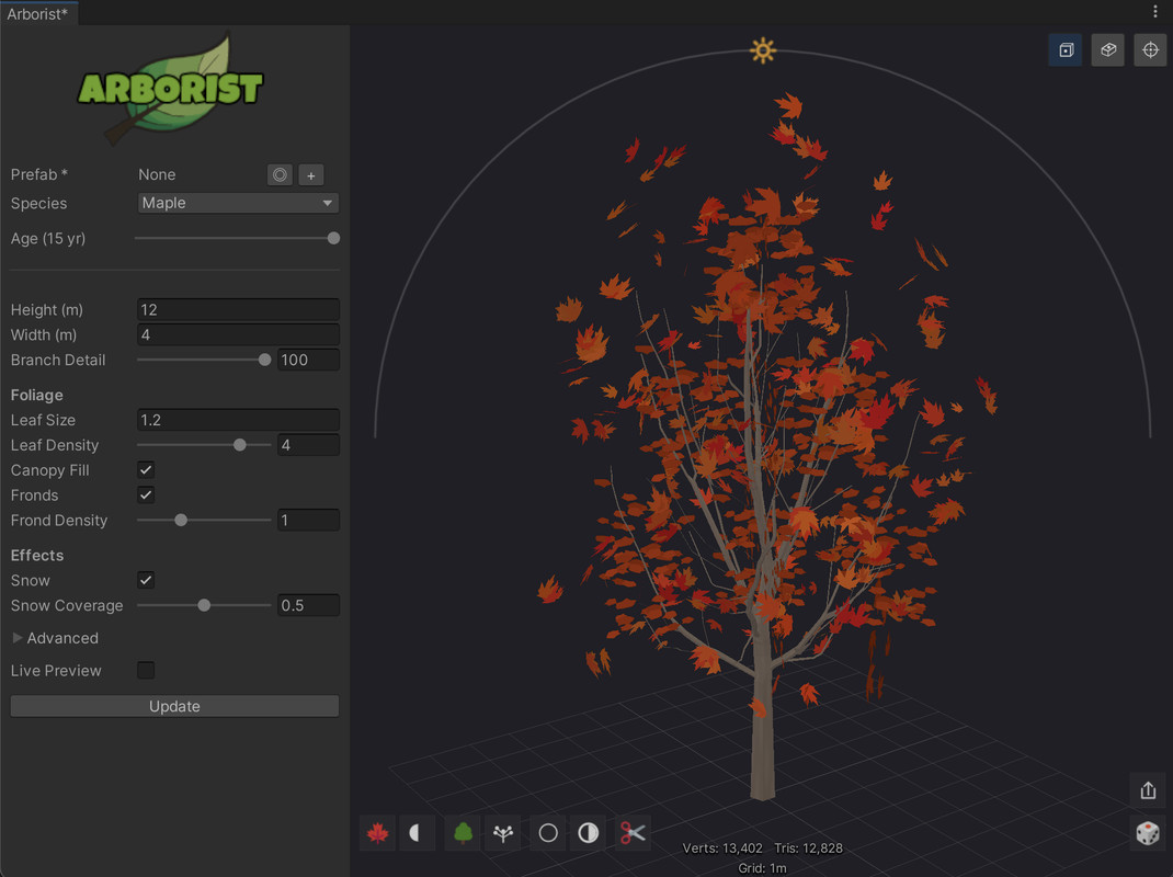 Arborist - Seasonal Procedural Trees
