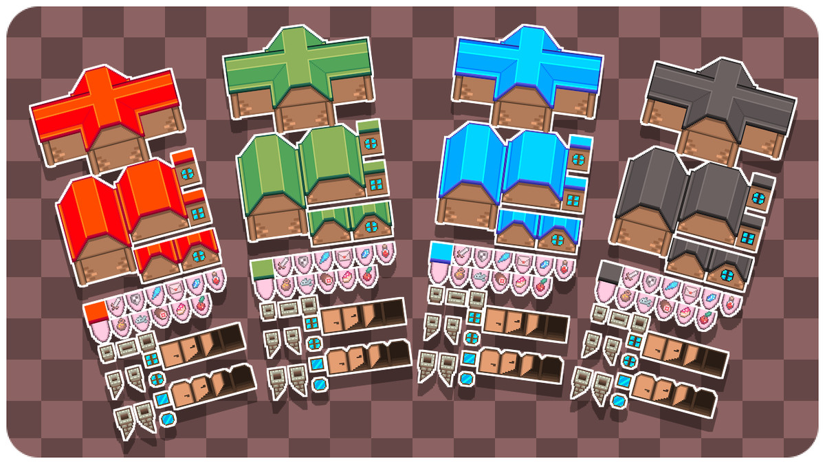 2D 16x16 Tilesets Collection Pack