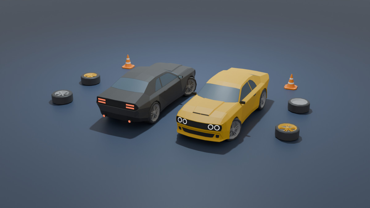 Mobile Optimize-Low Poly Cars