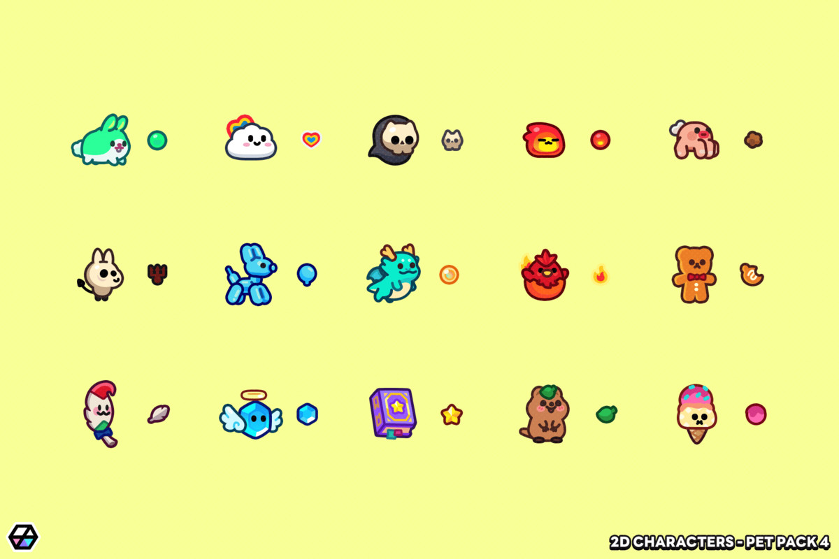2D Characters - Pet Pack 4