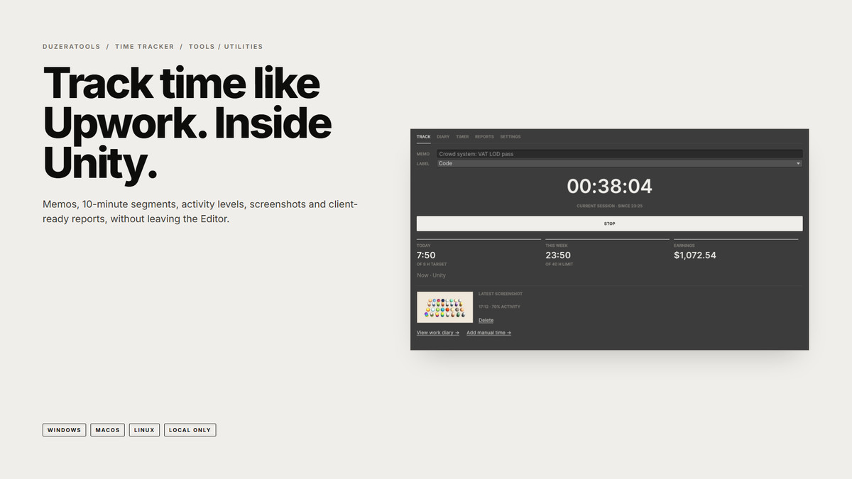 Time Tracker - Work Diary