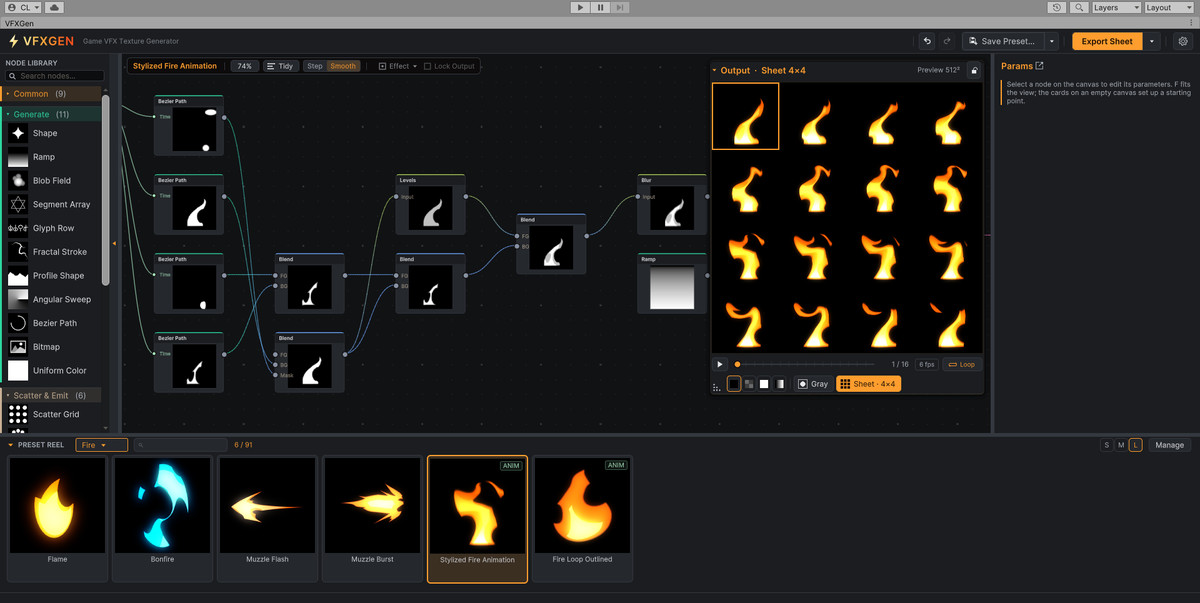 VFXGen - Stylized VFX Texture Editor
