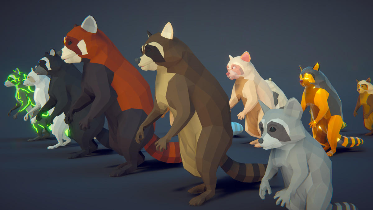 Poly Art: Raccoon