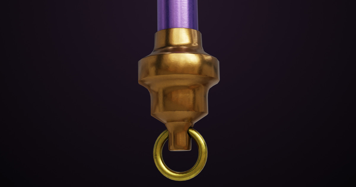 Battle Axe 06 Gold URP HDRP Textures