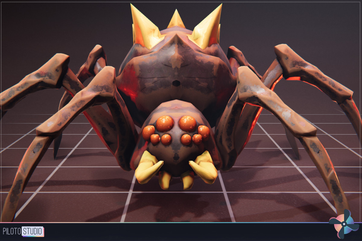 Spider Spiky - 3 Characters + Animations