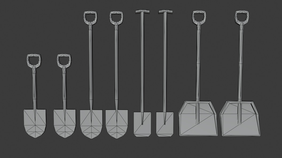 PSX Rural Farm Tools Pack – 32 Lowpoly Tool Props