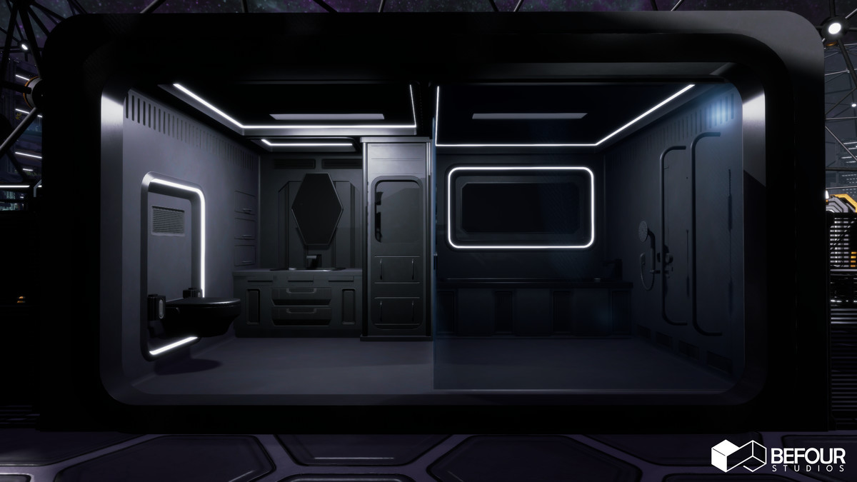 Orbital Base Environment (Sci-Fi Space)