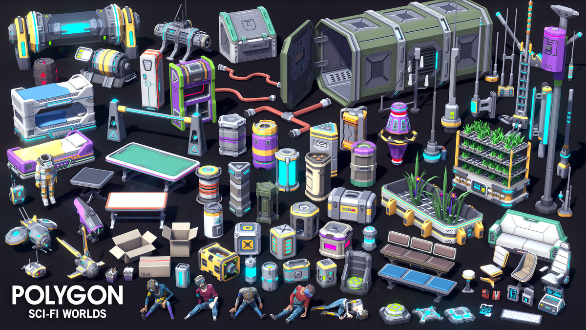 Value Bundle – POLYGON Sci-Fi Worlds, Swamp Marshland & Sci-Fi Outpost Map