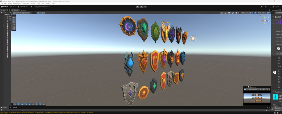 Stylized Shield Pack - 21 Low Poly Fantasy Weapon | Hand-Painted Textures