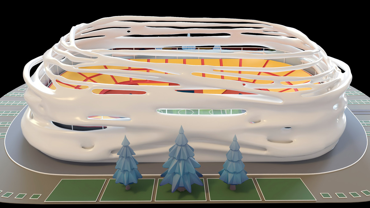 Stylised Sport Stadium Collection - 12 Low Poly Modular 3d Assets