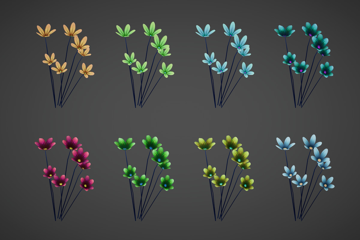 Hand Painted Grass 1