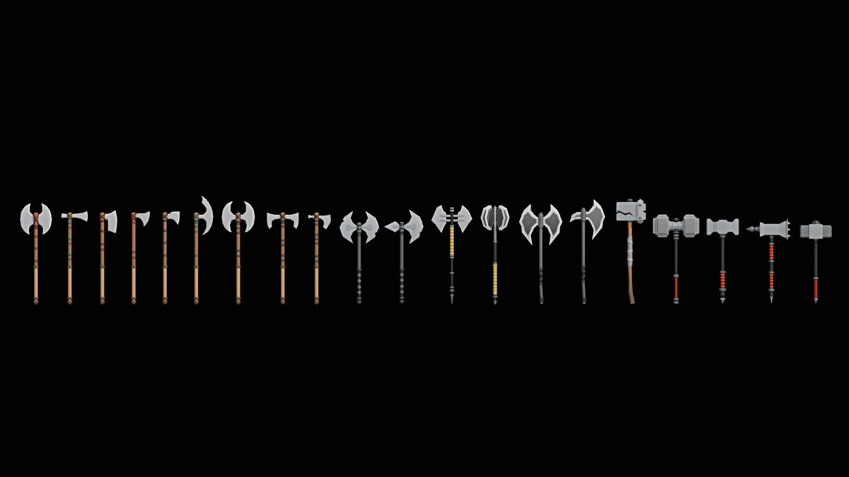 3D Game Kit-Medieval Weapon Pack-2