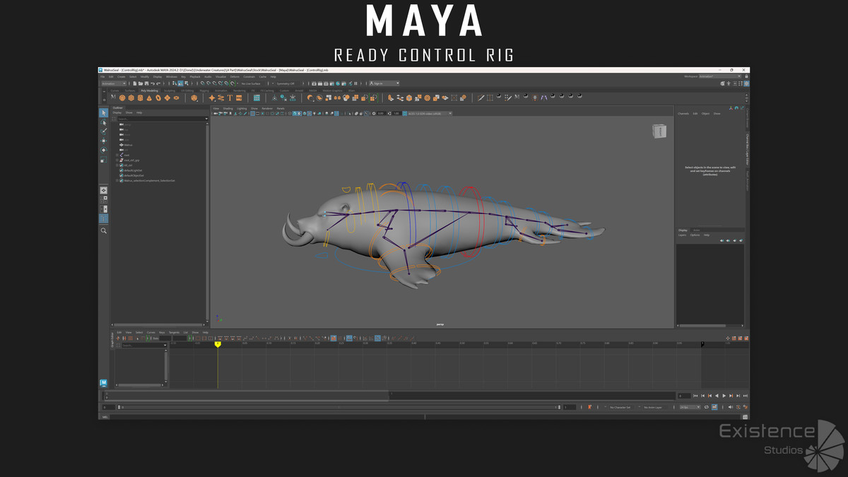 Walrus Seal - Underwater Enemy Creature