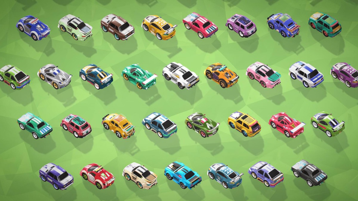 Tiny Sports Car Pack - 66 Low Poly Cute Toon Style Mini Racing Cars Chibi Style