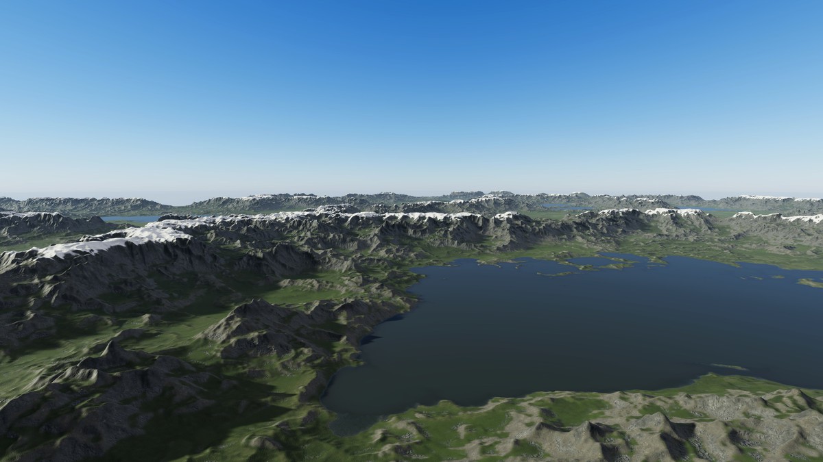 Procedural Ridged Mountains 8K & 4K - 54 Terrains