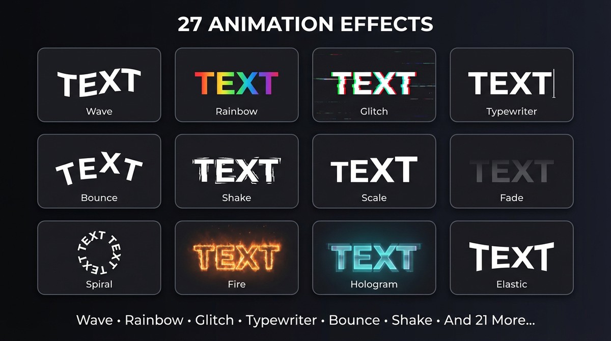 TextFX Master - 50+ Animated Text Presets