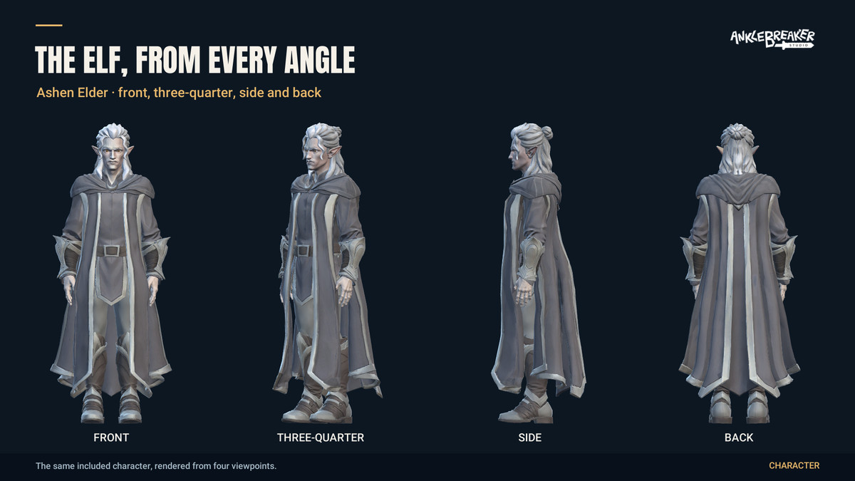 Stylized Elves Characters - Facial & Body Rig