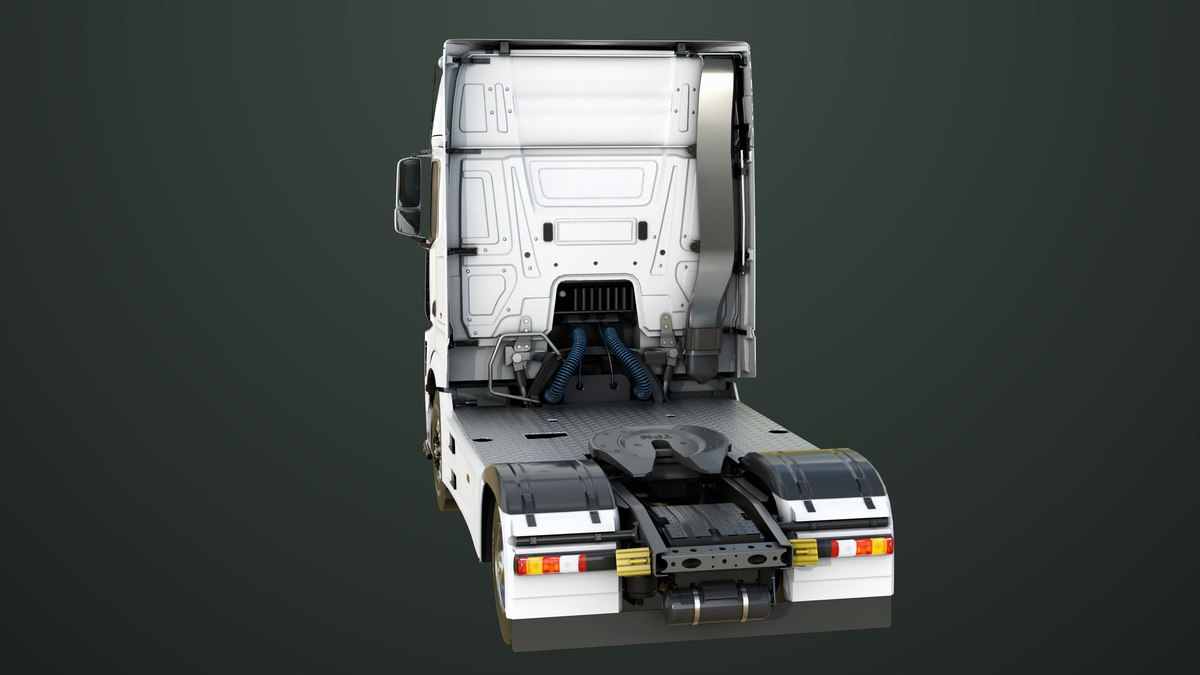 Heavy Truck Chassis 03 With Interior URP HDRP Textures