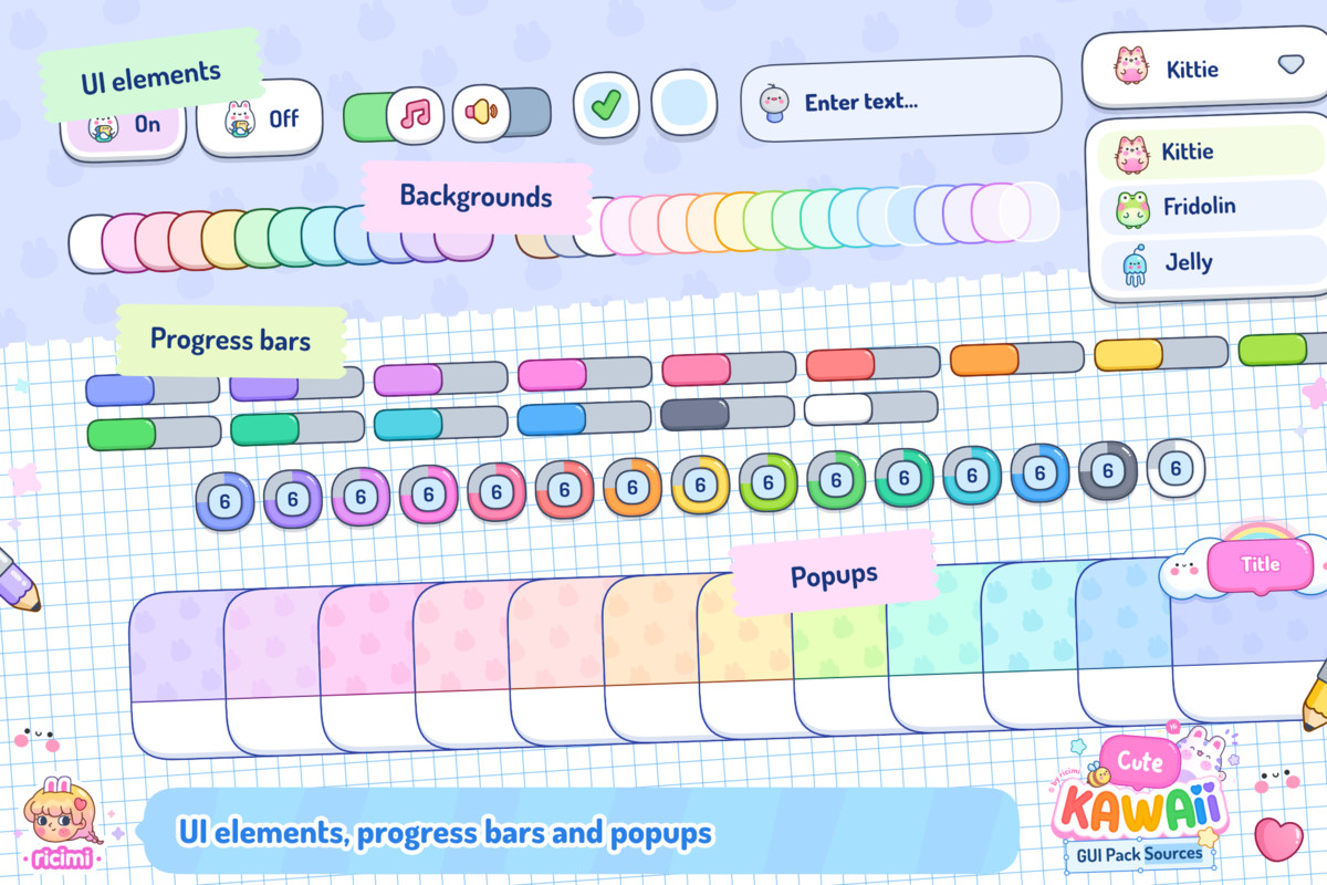 Cute Kawaii GUI Pack Sources