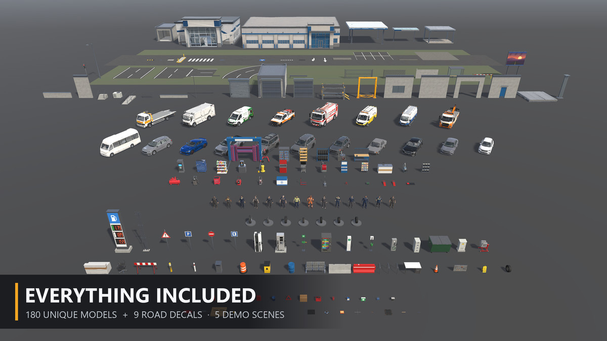 Highway Service & Rescue — Service Station, Vehicles & Staff