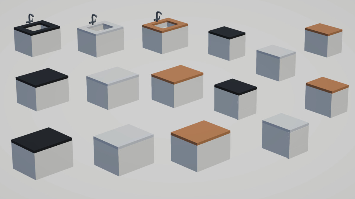 Low Poly Interior Houses – Modular Home Assets Pack